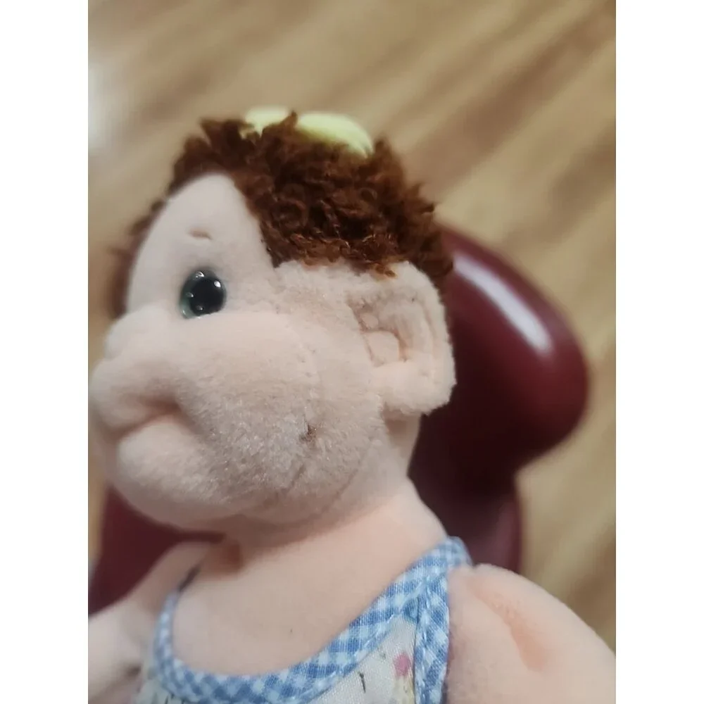 Curly Ty Real Babydoll Beanie Baby Vintage Retired 2000, Ty Gear Dress, Toy Doll